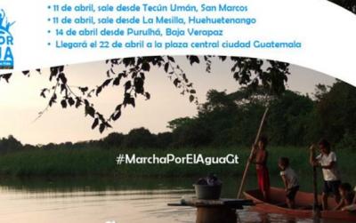 Inicia Marcha Nacional por el Agua y la Madre Tierra en Guatemala
