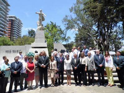 Culto latinoamericano en Guatemala a la memoria de José Martí
