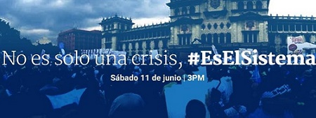 Convocan a protesta antisistémica en Guatemala